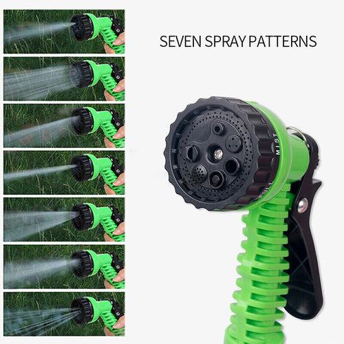 Flexibler Gartenschlauch mit Sprühdüse (25, 50, 75 oder 100ft)