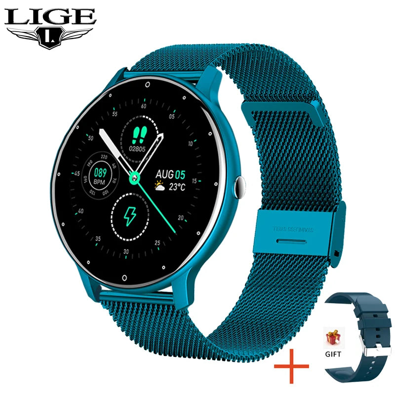 2026 Smart Watch Ladies Full Touch Screen Sports Fitness Watch IP67 Waterproof Bluetooth for Android Ios Smart Watch Female