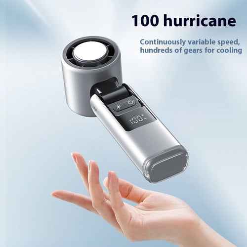 Turbo mini ventilator Ice Cool z digitalnim zaslonom – USB polnilni