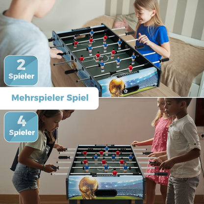 2 in 1 Tischkicker Mit 14 Kicker &amp; 2 Bällen &amp; Punktezähler &amp; Abnehmbaren Beinen Tischfußball