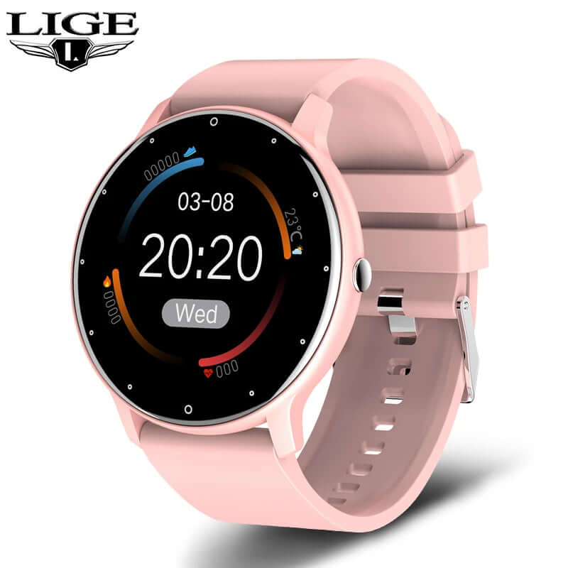 2026 Smart Watch Ladies Full Touch Screen Sports Fitness Watch IP67 Waterproof Bluetooth for Android Ios Smart Watch Female
