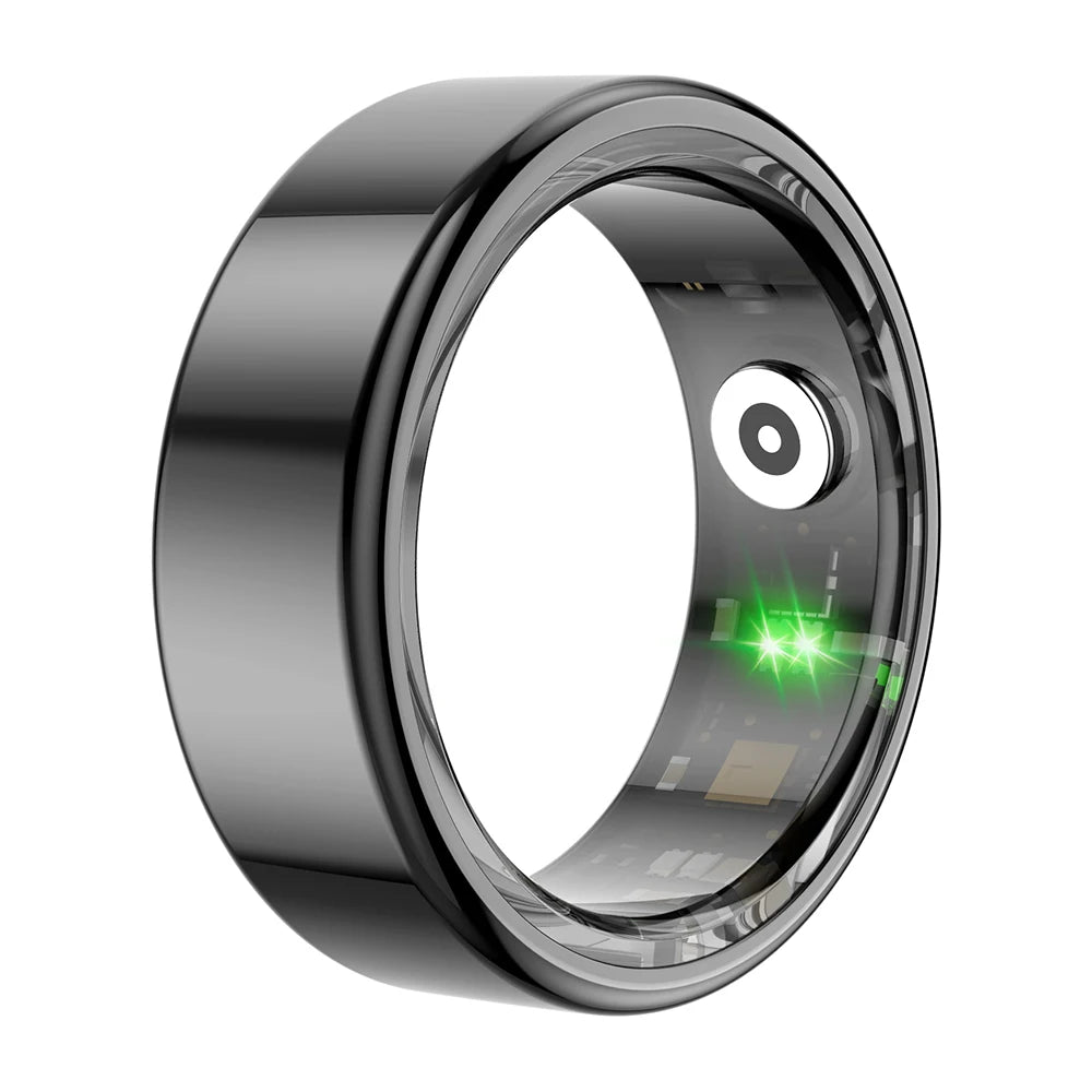 R02 Smart Ring Military Grade Titanium Steel Shell Health Monitoring IP68 &amp; 3ATM Waterproof Multi-Sport Modes