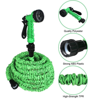 Flexibler Gartenschlauch mit Sprühdüse (25, 50, 75 oder 100ft)