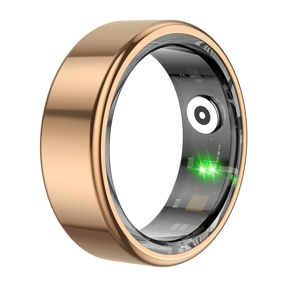 R02 Smart Ring Military Grade Titanium Steel Shell Health Monitoring IP68 &amp; 3ATM Waterproof Multi-Sport Modes