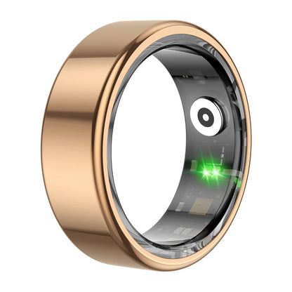 R02 Smart Ring Military Grade Titanium Steel Shell Health Monitoring IP68 &amp; 3ATM Waterproof Multi-Sport Modes
