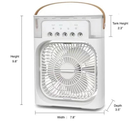 Prenosni namizni hladilnik zraka z ventilatorjem