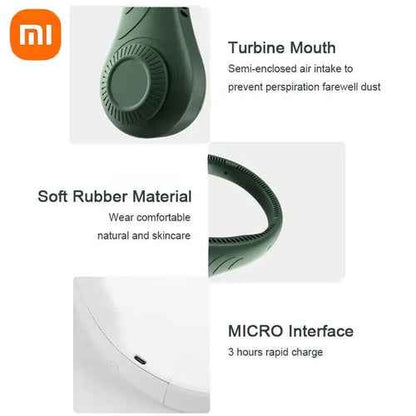 Xiaomi Prenosni ventilator za okoli vratu 360 stopinj