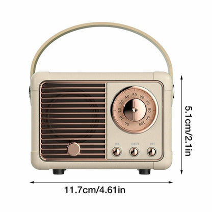 Kompaktni retro Bluetooth zvočnik z vgrajenim radijem