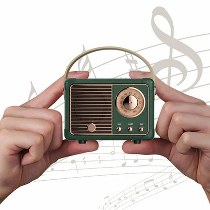 Kompaktni retro Bluetooth zvočnik z vgrajenim radijem