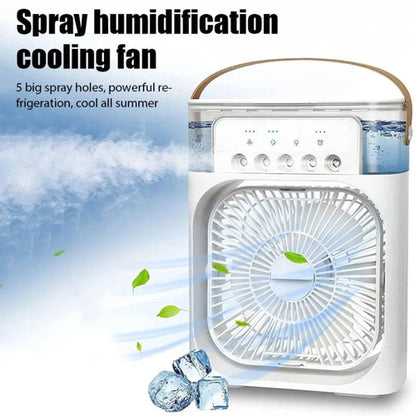 Prenosni namizni hladilnik zraka z ventilatorjem