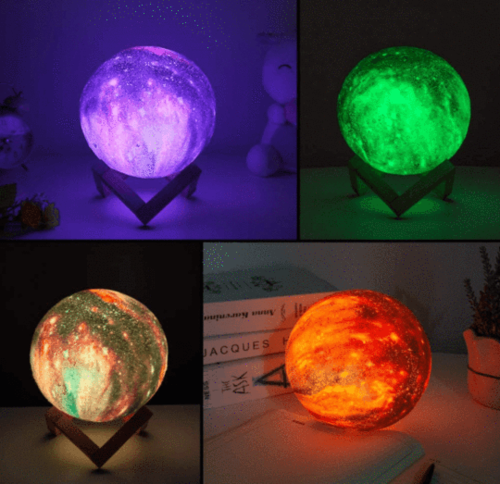 3D-Mondlampe mit Fernbedienung