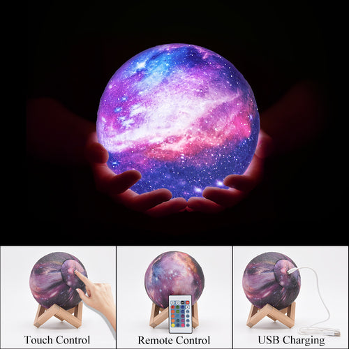 3D-Mondlampe mit Fernbedienung