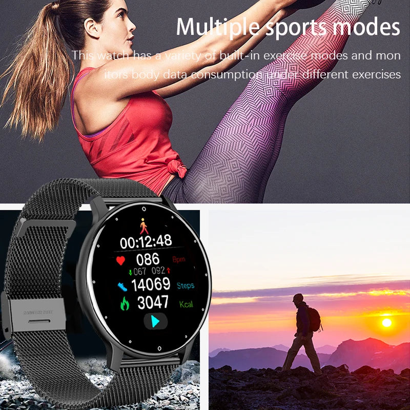 2026 Smart Watch Ladies Full Touch Screen Sports Fitness Watch IP67 Waterproof Bluetooth for Android Ios Smart Watch Female