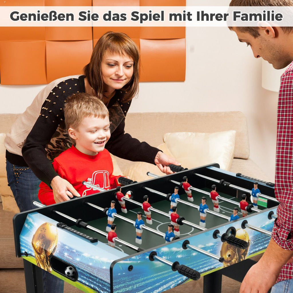 2 in 1 Tischkicker Mit 14 Kicker & 2 Bällen & Punktezähler & Abnehmbaren Beinen Tischfußball