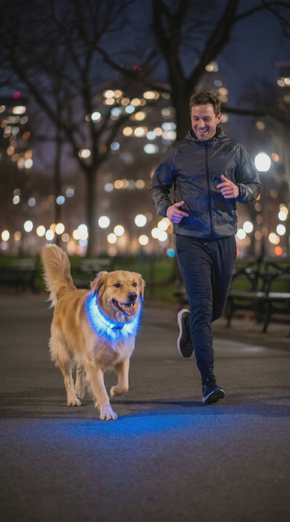 Leuchtendes LED-Hundehalsband