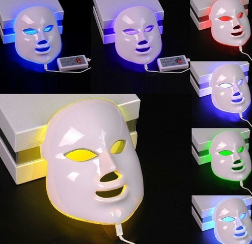 7-Farben-LED-Photonen-Gesichtsmaske zur Hautpflege und Verjüngung